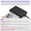7 in 1 CAC Reader Military Smart Card Reader, DOD Military USB Common Access CAC Reader & SIM/SD/TF/M2/ID/IC/PIV/Camera Card Reader, Memory Stick Card Adapter Compatible with Windows, Linux, MacOS X
