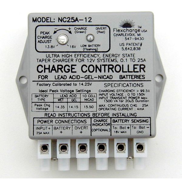 Flexcharge NC25A-36 Solar Wind Hydro Turbine Charge Controller Hybrid 36 volt US