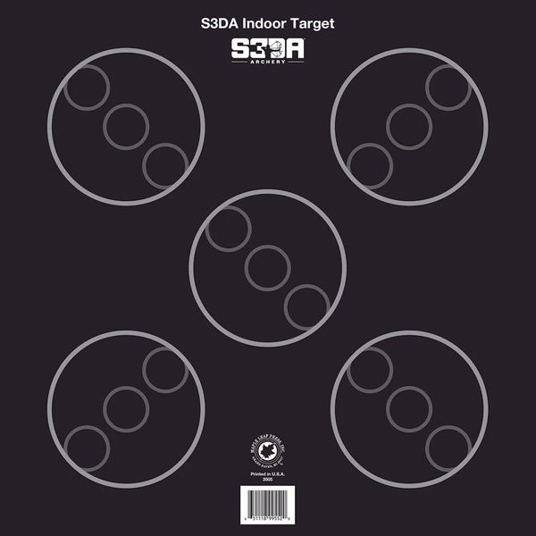 Maple Leaf S3DA 3D Target Face Black ASA 25 pk.
