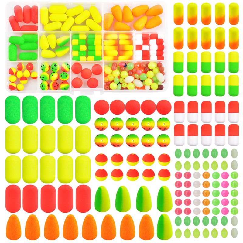 SILANON Pompano Rigs Floats Beads Kit,Foam Snell Fishing Floats Bobbers ...