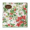 Holly Chintz White Luncheon Napkins - 20 Per Package