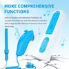 2 Sets Remote Controller for Wii, TechKen Replacement Remote Built-in Motion Plus Controller and Nunchuck (2 Blue)