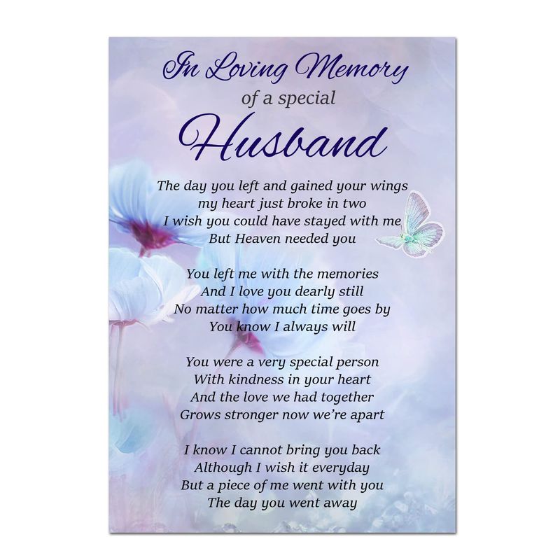 We Will Meet Again Dad Memorial Graveside Poem Card & Free Ground Stake F129