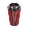 3/3.5/4inch Inlet Cold Air Intake Cone Replacement Performance Washable High Flow Dry Air Filter (RED)