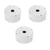 Universal Bullet Security Camera Junction Box Mount Bracket Plastic Rainproof Junction Box Mount Bracket for IP Camera Electric Enclosure, Indoor/Outdoor Wall Cable Junction Base Boxes (3 Pack)