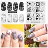 Professional Nail Art Stamping Plates Template with Marble Crack Geometry Pattern for Manicure DIY Image Printing Nail Design Nail Transfer Tools