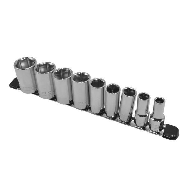AP 3/8DR Semi-Deep Socket Set (9 Pack)