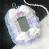 G trigger Ruffle Lace Deco Trading Card Case Lavender