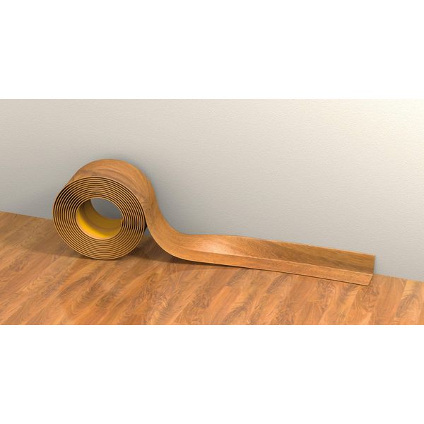 Cezar Self Adhesive Floor Edging 2-1/8" W (49', Light Oak)