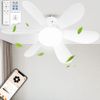 [Memory Function, Timer, Forward and Reverse Rotation] Ceiling Fan Light, LED Ceiling Light, Fan, Dimmable Color, Air Flow Adjustment, Remote Control, 6-8 Tatami Mat, E26 Base, DC Motor, Silent