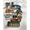 Mud Pie Green Dotted Ramekin Set; 2" X 3" Dia