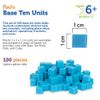 Learning Resources LER0924 Math Teaching Materials Base Ten Cube, 0.4 inch (1 cm), Cube, 100 Pieces