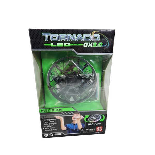 TORNADO GX-3.0 Hand Control Indoor Stunt Drone with Changing LED Lights