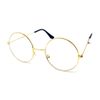 Adults Metal Frame Wizard Glasses with Clear Lens [Gold]
