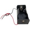 Single 'D' Cell Battery Holder with Wire Leads, Plastic Case (2.71"×1.45"×1.22")