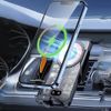 66W Fast Wireless Phone Charger Automatic  Air Vent Secure Mount Clamp Holder US