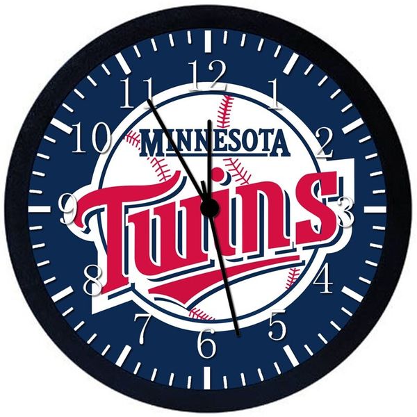 Minnesota Twins Wall Clock 12" Large Personalized option with adding names E286
