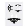 4 x 'Fighter Plane' Temporary Tattoos (TO00013803)