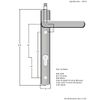 Mila Spring Loaded UPVC Door Handles 123mm Screw Centres - White
