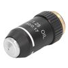 100X Magnifying Lens, Corrosion Resistant Microscope Objective Eyepiece Standard Size for Biological Microscopes