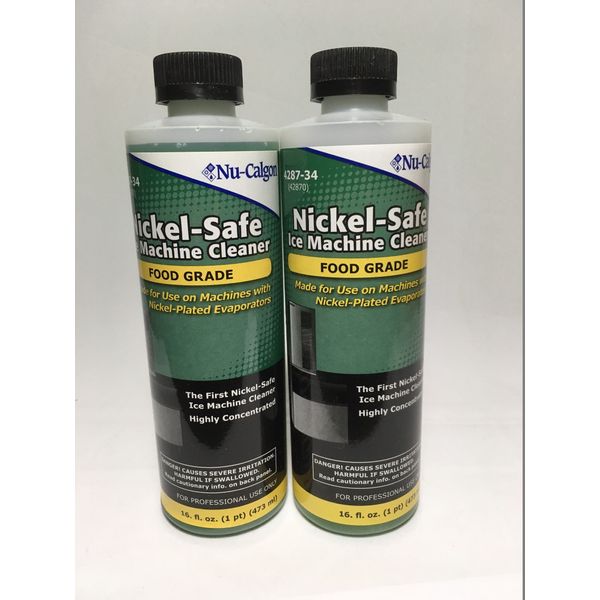 2 Pack Nu-Calgon 428734 Ice Machine Cleaner 16 oz bottles