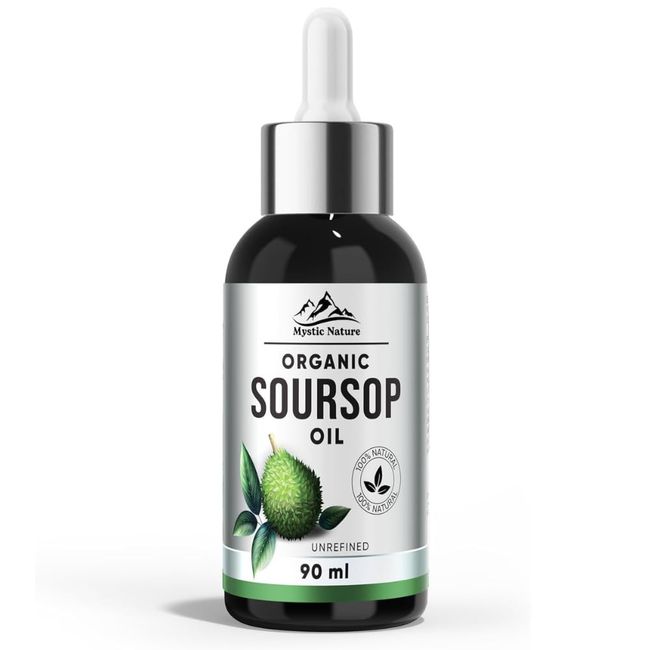 Organic Soursop Oil | 90 Ml | Unrefined & Nutrient-rich Soursop Oil For Skin Hydration & Radiance