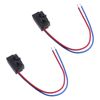 ECSiNG 2pcs Car Left Door Lock Micro Switch 3BD998785 Door Lock Micro Switch Wire Pipe Plug