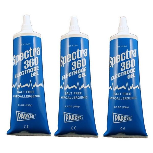 (3 pack)SPECTRA 360 ELECTRODE CONDUCTIVE GEL ECG GEL 8.5 oz (NEW)(FREE SHIPPING)