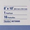 Sorbalux Abdominal Pad, Sterile, 8" x 10"