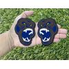 Gorilla Badge Emblems Roaring Teeth Matte Black On Blue W Yellow Eye Custom New