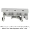sourcing map PCB DIN Rail Mounting Bracket Carrier Clips, for 35mm DIN Rail Gray, 5 Sets