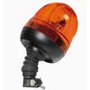 Generic Rotating Flashing Amber Beacon Flexible DIN Pole Mount Tractor Warning Light