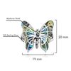 Exotic Graceful Butterfly Abalone Shell Inlay .925 Sterling Silver Ring (9)