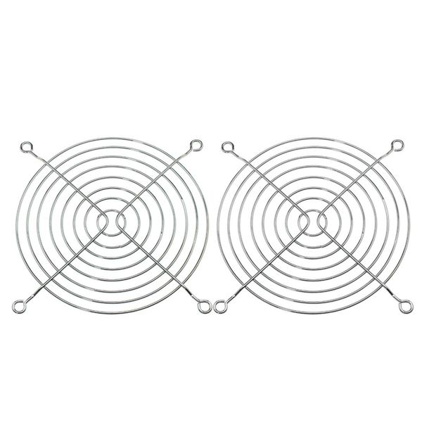 sourcing map 2 Pack 115mm Metal CPU Fan Grill Guard Protector for 120mm PC Computer Case Fans