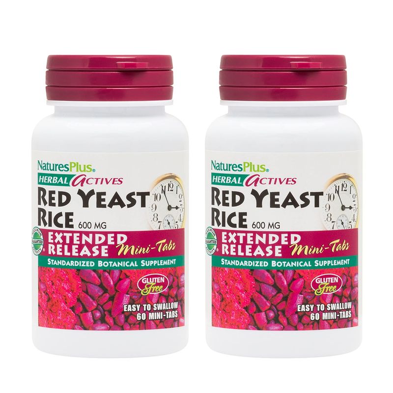 NaturesPlus Herbal Actives Red Yeast Rice Extended Release 600 mg - 120 ...