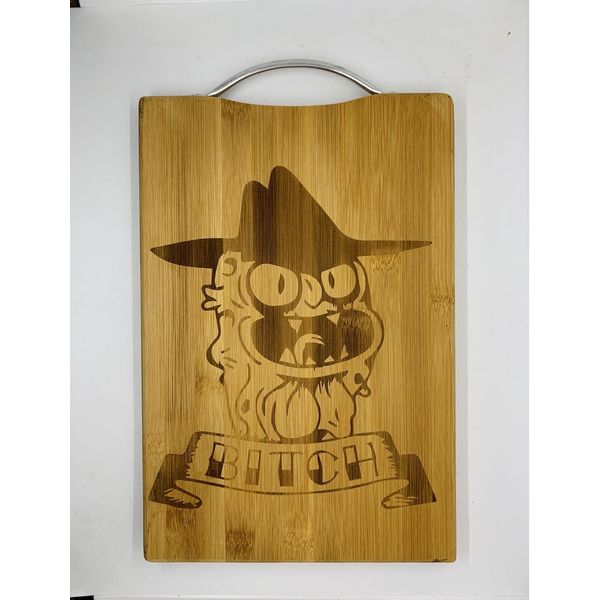 Scary Terry laser engraved cuttingboard Christmas gift kitchen pop