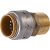 SharkBite U134LFA Pipe Connector, 3/4 in, MNPT, Brass, 200 psi Pressure
