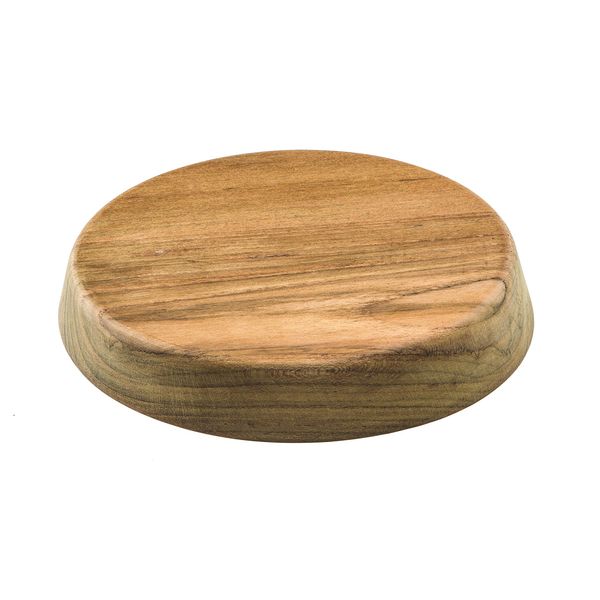 Whitecap Industries 60473 Canted Teak Winch Pad - 4-7/8" Top Diameter, 15° Angle