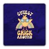 Shopagift Cutest Chick Around in Blue Sunglasses Easter 2 Pack Coasters - 9cm x 9cm