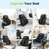 Lumbar Support Pillow Ergonomic Memory Foam w/Straps