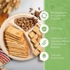Ibambo Bamboo Disposable Compartment Plates - 9 Inch, 500 Pack, Compostable