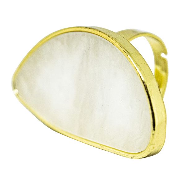 Kira Nail Ring Palette Shell Half Moon White
