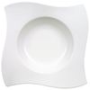 Villeroy & Boch New Wave Pasta Plate, Premium Porcelain Made in Germany, White, 11 x 11 x 2.25 in