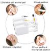 Self Ear Piercing Kits – 4 Pack Disposable Self Ear Piercing Gun, Ear Pearcings Kit with 3mm Silver Black Gold Ball Earring Studs,Safety Ear Piercing Gun Kit Tool (Black)