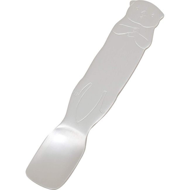 Katsurika Shoji PS-5420 Aluminum Ice Spoon, Sea Otter, Silver