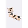 Areaware Table Tiles (black/beige), Cork, 10x9x5 cm