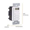 myTouchSmart 24-Hour in-Wall Digital Timer, 4 Programmable Easy On/Off Buttons,