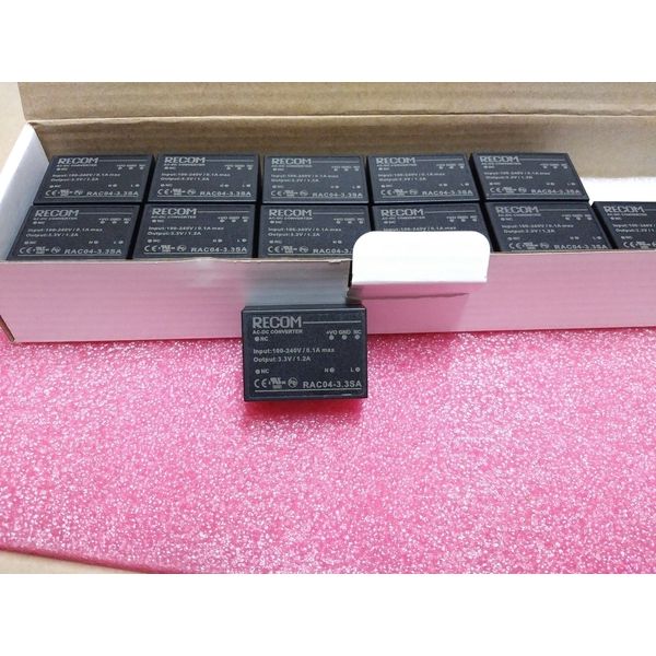 1 PC Recom RAC04-3.3SA - AC/DC CONVERTER 3.3V 4W Single Output
