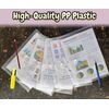 A4 Clear Plastic Press Stud Document Wallet Folders | Home | Office (50)
