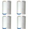 REPLACEMENT FLUORIDE & CARBON BLOCK FILTERS. 4 SETS. UPGRADE OR REFILL SYSTEM!